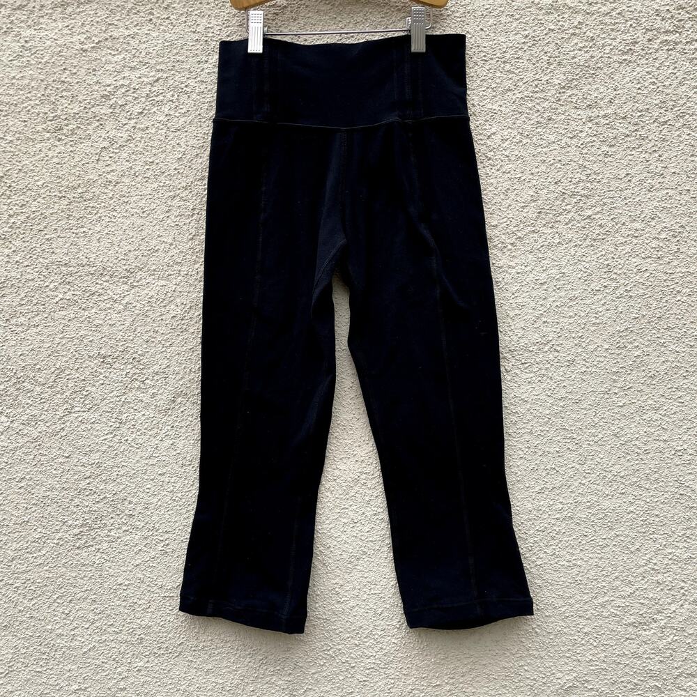 Lululemon Black Crop Leggings Recognition Luon 2